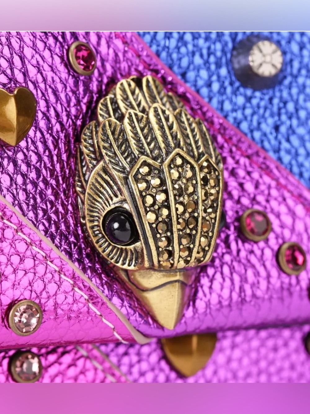 RARE & RETAIL SOLD OUT: Kurt Geiger London Studded Rainbow Kensington RETIRED🩷 - Picture 5 of 9